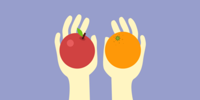 Compare apple and orange